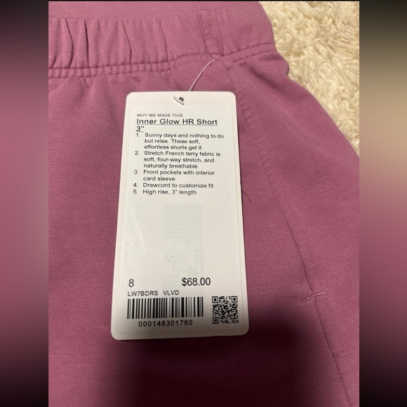 Inner Glow HR Shorts size 8 3in length - Picture 2 of 5